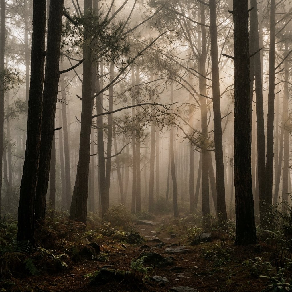 Mind Pillar - Himalayan Pine Forest Pattern Recognition