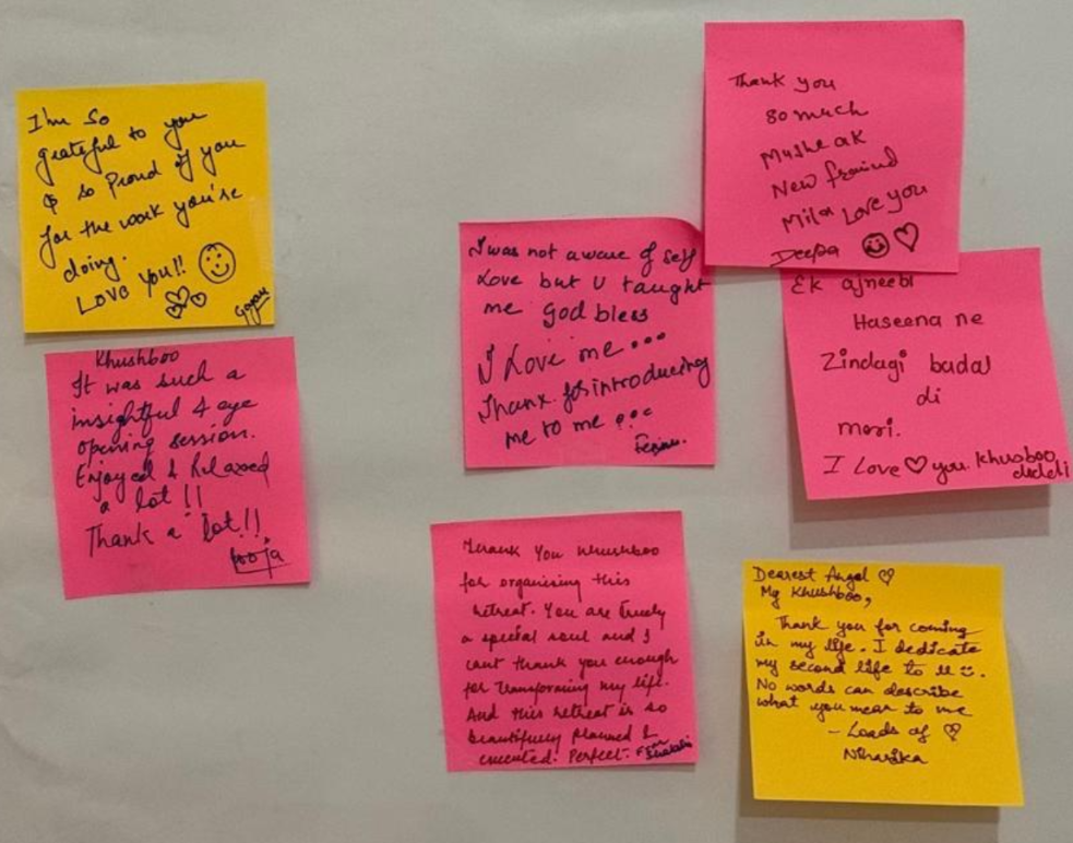 Participant Written Testimonials Collage